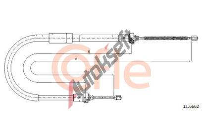 COFLE Tan lanko parkovac brzdy CFL 11.6662, 11.6662