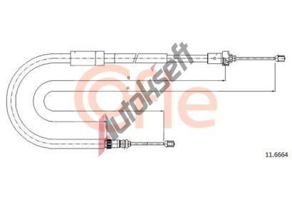 COFLE Tan lanko parkovac brzdy CFL 11.6664, 11.6664