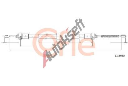 COFLE Tan lanko parkovac brzdy CFL 11.6665, 11.6665