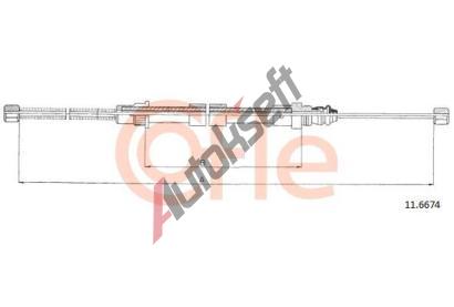 COFLE Ta�n� lanko parkovac� brzdy CFL 11.6674, 11.6674