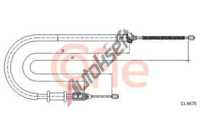 COFLE Tan lanko parkovac brzdy CFL 11.6675, 11.6675