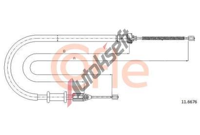 COFLE Tan lanko parkovac brzdy CFL 11.6676, 11.6676