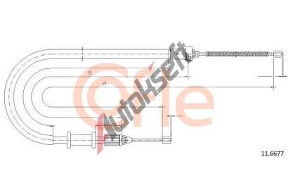 COFLE Tan lanko parkovac brzdy CFL 11.6677, 11.6677