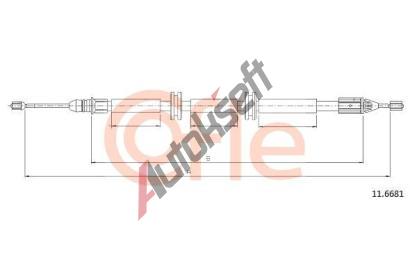 COFLE Tan lanko parkovac brzdy CFL 11.6681, 11.6681