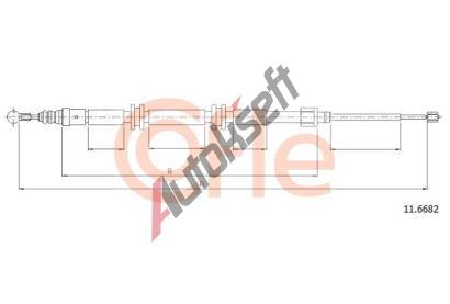 COFLE Tan lanko parkovac brzdy CFL 11.6682, 11.6682