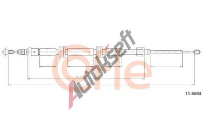 COFLE Tan lanko parkovac brzdy CFL 11.6684, 11.6684