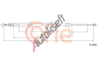 COFLE Tan lanko parkovac brzdy CFL 11.6684, 11.6684