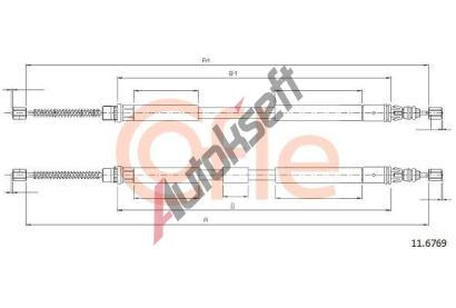 COFLE Ta�n� lanko parkovac� brzdy CFL 11.6769, 11.6769