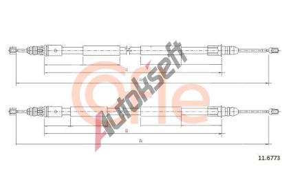 COFLE Ta�n� lanko parkovac� brzdy CFL 11.6773, 11.6773