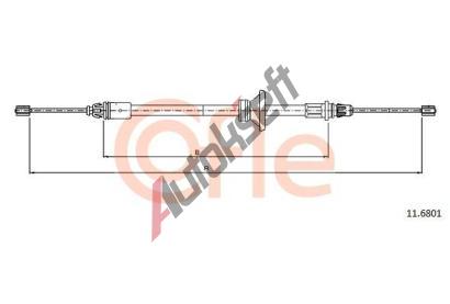 COFLE Tan lanko parkovac brzdy CFL 11.6801, 11.6801