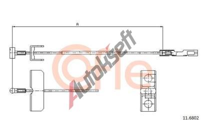 COFLE Tan lanko parkovac brzdy CFL 11.6802, 11.6802