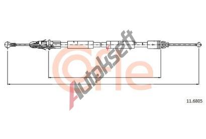 COFLE Tan lanko parkovac brzdy CFL 11.6805, 11.6805