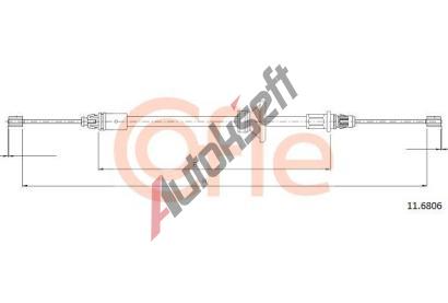 COFLE Tan lanko parkovac brzdy CFL 11.6806, 11.6806