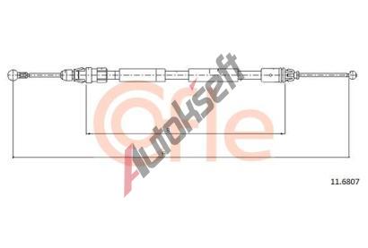 COFLE Tan lanko parkovac brzdy CFL 11.6807, 11.6807