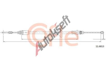 COFLE Tan lanko parkovac brzdy CFL 11.6813, 11.6813
