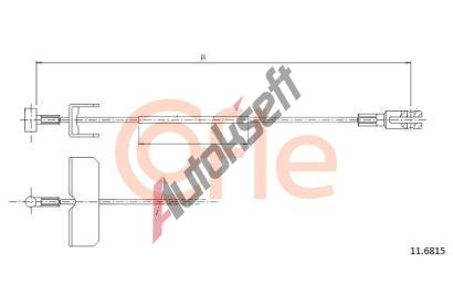 COFLE Tan lanko parkovac brzdy CFL 11.6815, 11.6815