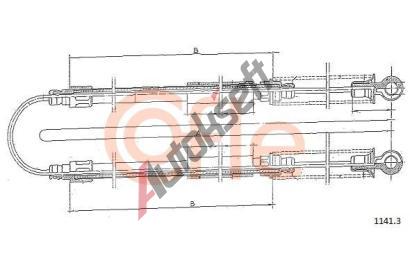 COFLE Ta�n� lanko parkovac� brzdy CFL 1141.3, 1141.3