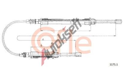 COFLE Ta�n� lanko parkovac� brzdy CFL 1171.1, 1171.1