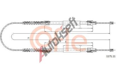 COFLE Tan lanko parkovac brzdy CFL 1171.11, 1171.11