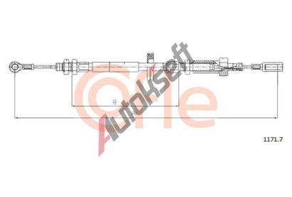 COFLE Tan lanko parkovac brzdy CFL 1171.7, 1171.7