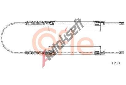 COFLE Tan lanko parkovac brzdy CFL 1171.8, 1171.8