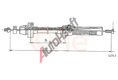 COFLE Lanko ped�lu plynu CFL 1173.3, 1173.3
