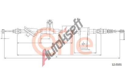 COFLE Tan lanko parkovac brzdy CFL 12.0101, 12.0101