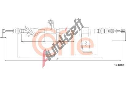 COFLE Tan lanko parkovac brzdy CFL 12.0103, 12.0103