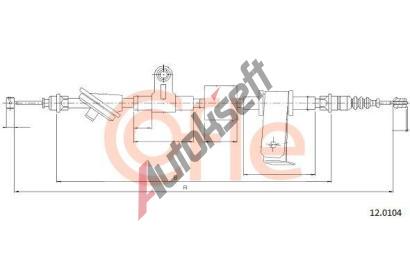 COFLE Tan lanko parkovac brzdy CFL 12.0104, 12.0104