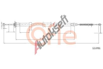 COFLE Tan lanko parkovac brzdy CFL 12.0701, 12.0701