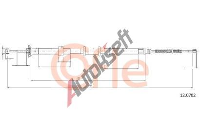 COFLE Tan lanko parkovac brzdy CFL 12.0702, 12.0702