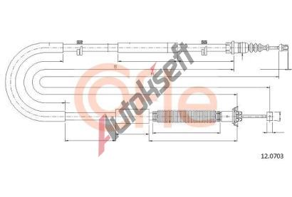 COFLE Tan lanko parkovac brzdy CFL 12.0703, 12.0703