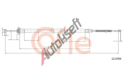 COFLE Tan lanko parkovac brzdy CFL 12.0704, 12.0704
