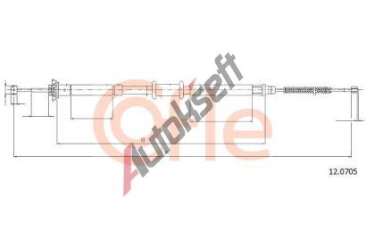 COFLE Tan lanko parkovac brzdy CFL 12.0705, 12.0705