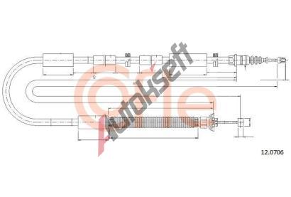 COFLE Tan lanko parkovac brzdy CFL 12.0706, 12.0706
