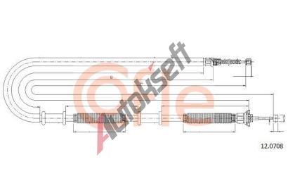 COFLE Tan lanko parkovac brzdy CFL 12.0708, 12.0708