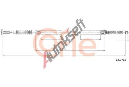 COFLE Tan lanko parkovac brzdy CFL 12.0712, 12.0712