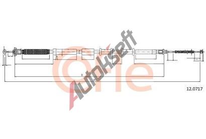 COFLE Tan lanko parkovac brzdy CFL 12.0717, 12.0717