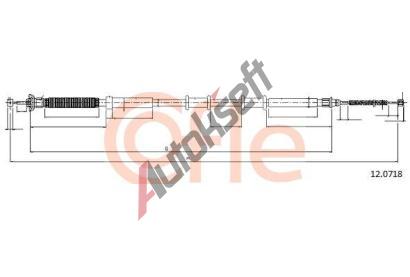 COFLE Tan lanko parkovac brzdy CFL 12.0718, 12.0718
