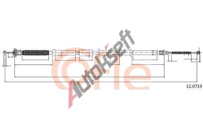 COFLE Tan lanko parkovac brzdy CFL 12.0719, 12.0719