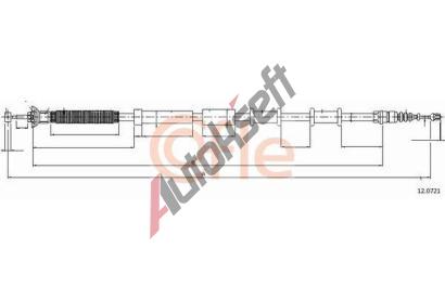 COFLE Tan lanko parkovac brzdy CFL 12.0721, 12.0721