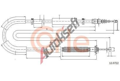 COFLE Tan lanko parkovac brzdy CFL 12.0722, 12.0722