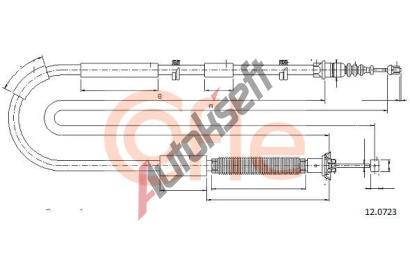 COFLE Tan lanko parkovac brzdy CFL 12.0723, 12.0723