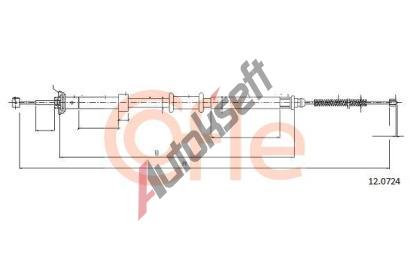 COFLE Tan lanko parkovac brzdy CFL 12.0724, 12.0724