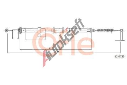 COFLE Tan lanko parkovac brzdy CFL 12.0725, 12.0725