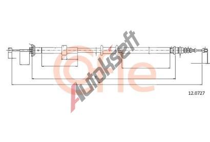 COFLE Tan lanko parkovac brzdy CFL 12.0727, 12.0727