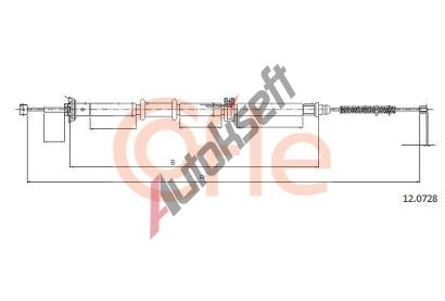 COFLE Ta�n� lanko parkovac� brzdy CFL 12.0728, 12.0728