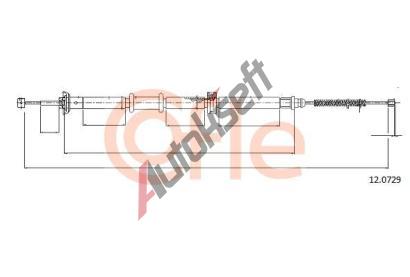 COFLE Tan lanko parkovac brzdy CFL 12.0729, 12.0729