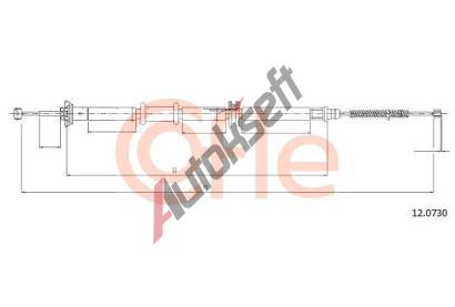 COFLE Tan lanko parkovac brzdy CFL 12.0730, 12.0730