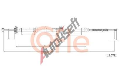 COFLE Tan lanko parkovac brzdy CFL 12.0731, 12.0731